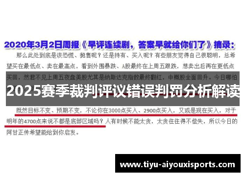 2025赛季裁判评议错误判罚分析解读