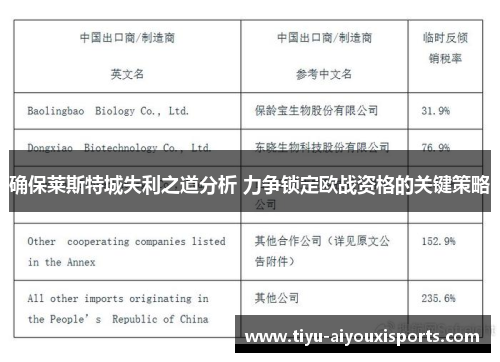 确保莱斯特城失利之道分析 力争锁定欧战资格的关键策略