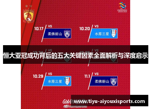 恒大亚冠成功背后的五大关键因素全面解析与深度启示